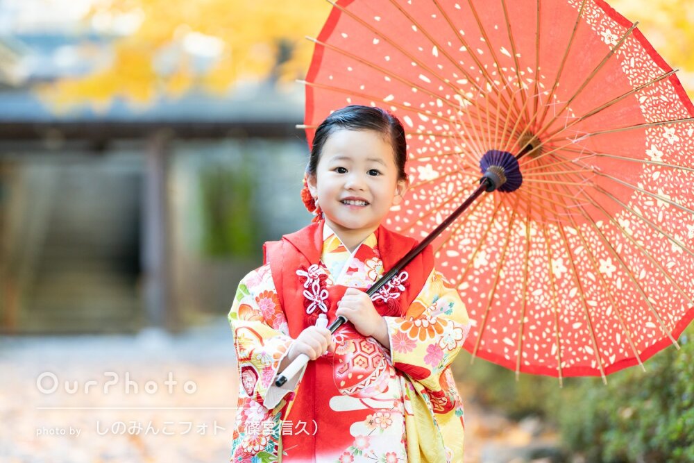 「仕上がったお写真がどれも素敵」自然体な笑顔で女の子の七五三撮影