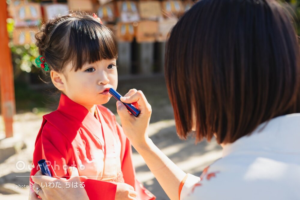 「とてもいい思い出」あどけなくて可愛い表情いっぱい！3歳七五三の撮影