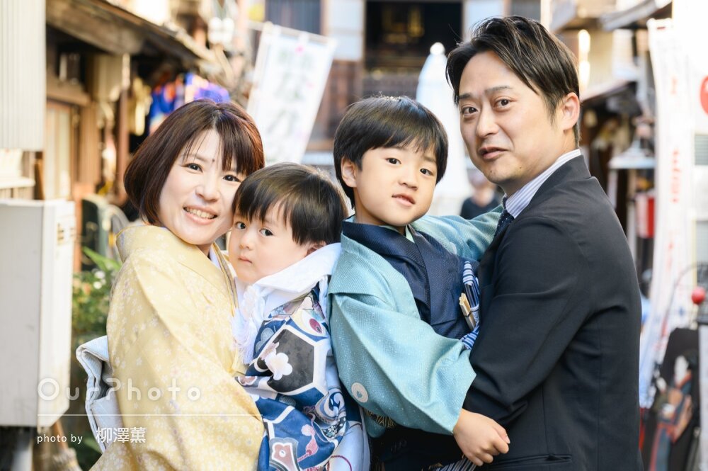 「いい表情をたくさん引き出して」兄弟揃って元気に楽しく七五三の撮影