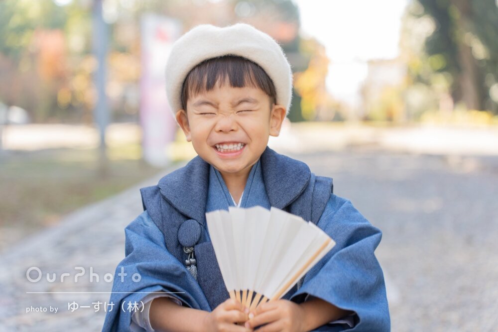 「終始ご機嫌に」可愛い表情がたっぷりなリピーター様の七五三の撮影