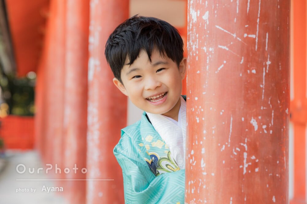 「最後は息子も楽しくなり」笑顔いっぱいで和やかな雰囲気の七五三の撮影