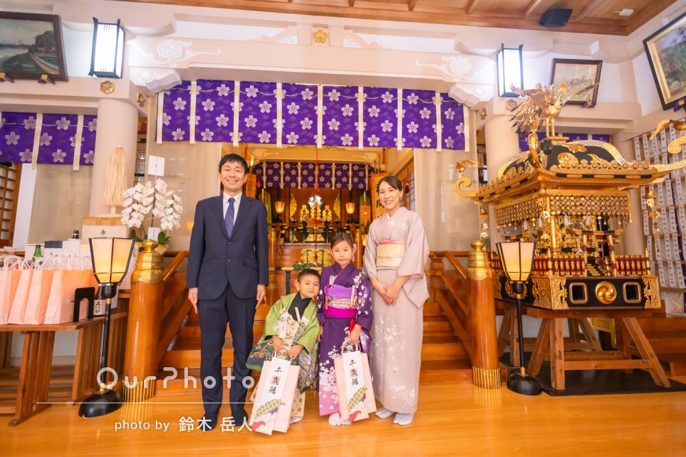 「暖かい思い出になりました」自然な表情を出せた姉弟揃っての七五三撮影