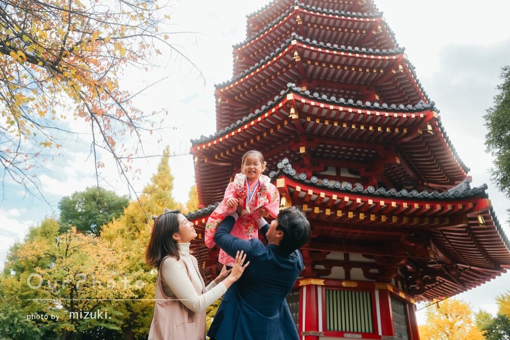 「娘と笑顔で接してくれて」笑い声が聞こえてきそうな可愛い七五三の撮影