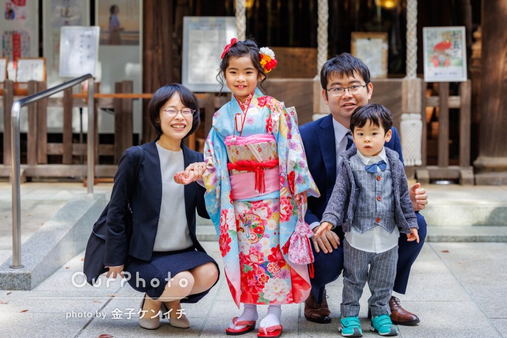 「自然な表情を引き出して」可憐な和装！リピーター様の七五三の撮影