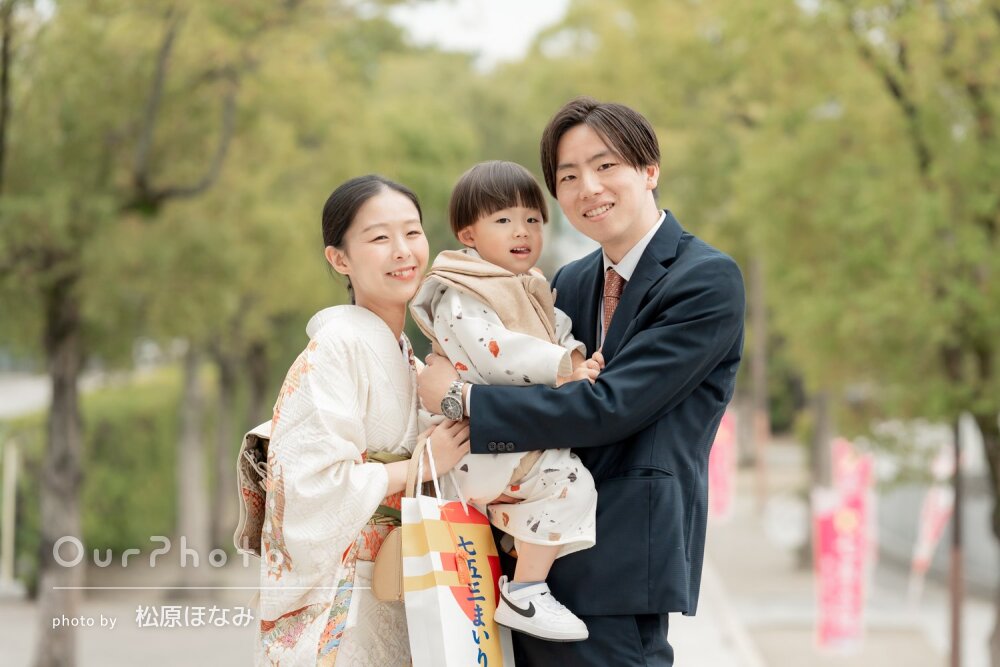「撮影中とっても楽しかった」パパとママの愛情溢れる素敵な七五三の撮影