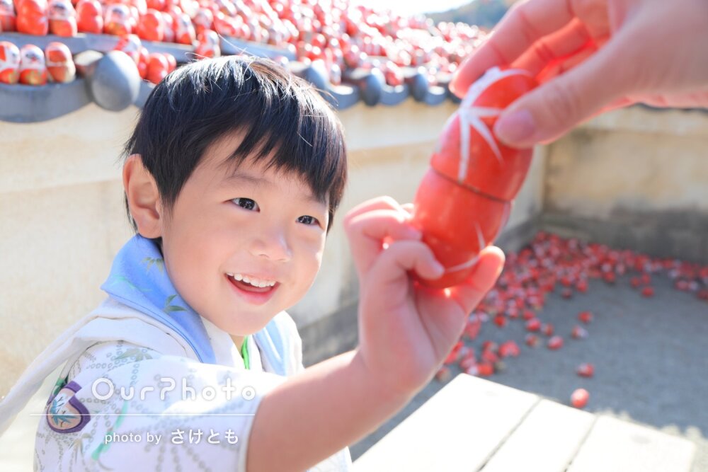「ポージングを取ったような素敵なお写真ばかり」3歳男の子の七五三撮影