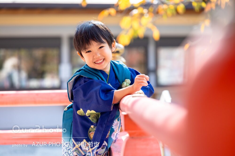 「自然な姿をたくさん」活き活きとした表情がカワイイ男の子の七五三撮影