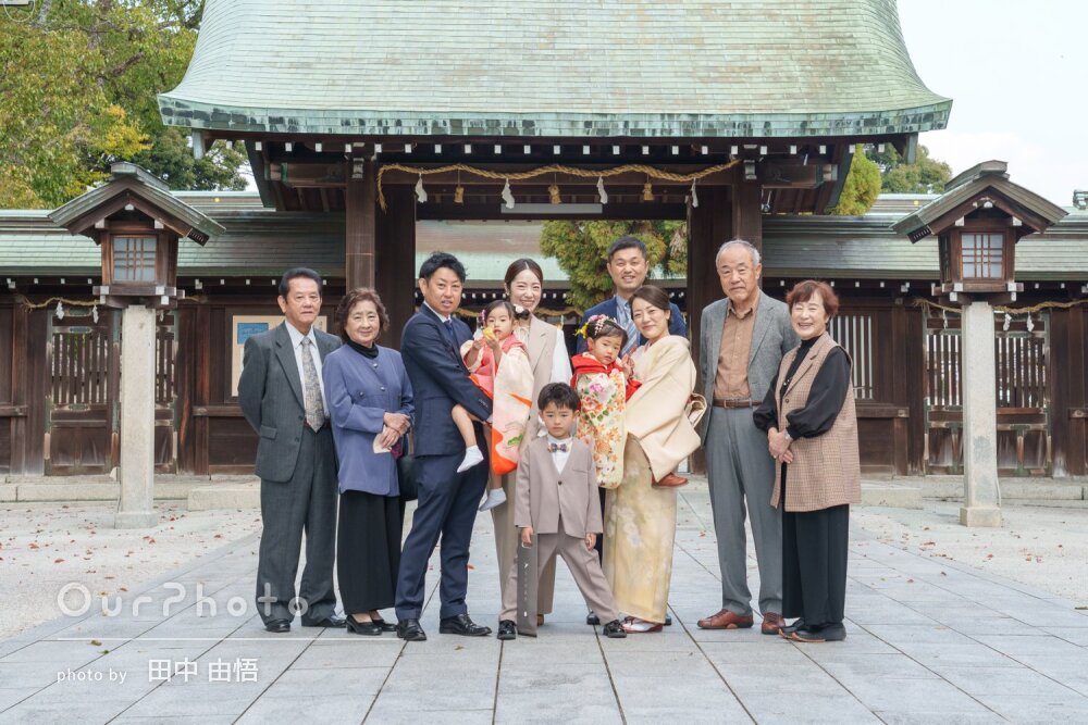 「とても満足のいく写真をたくさん」大人数で楽しさ伝わる七五三の撮影