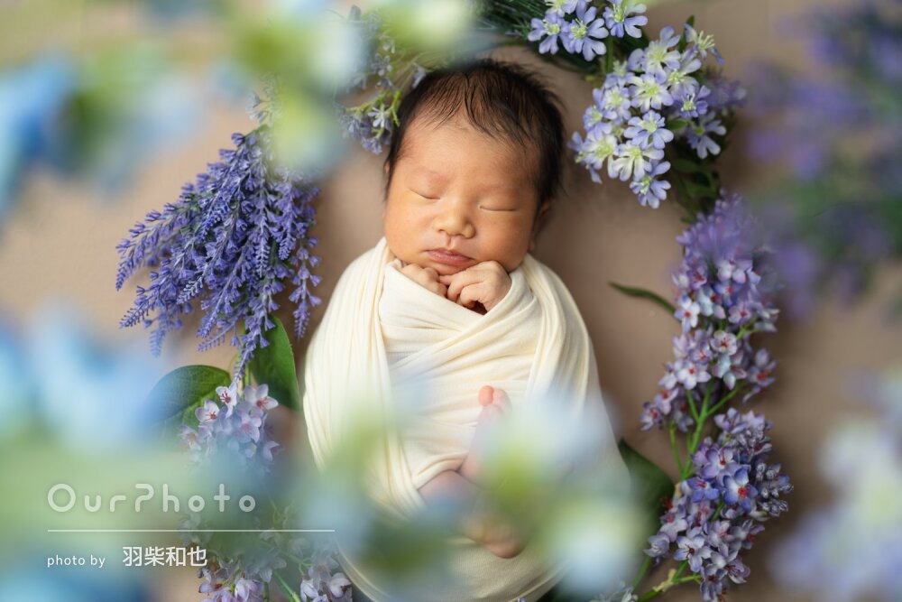 「要望を全て叶えていただきました」寝顔も可愛いニューボーンフォト撮影