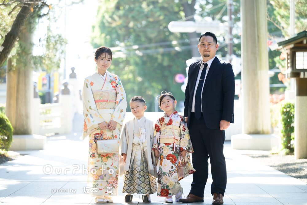 「素敵な写真が多く」凛とした和装の姉弟！光を操る技が巧みな七五三撮影