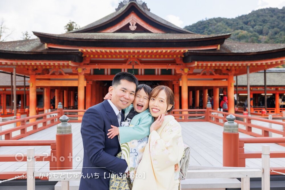 「終始楽しい撮影であっという間」お茶目な表情が可愛い5歳の七五三撮影