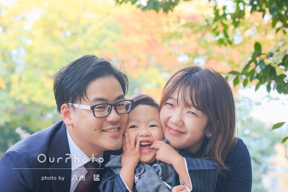 「文句一つ付けようもないほど素晴らしい」可愛い笑顔！3歳七五三の撮影