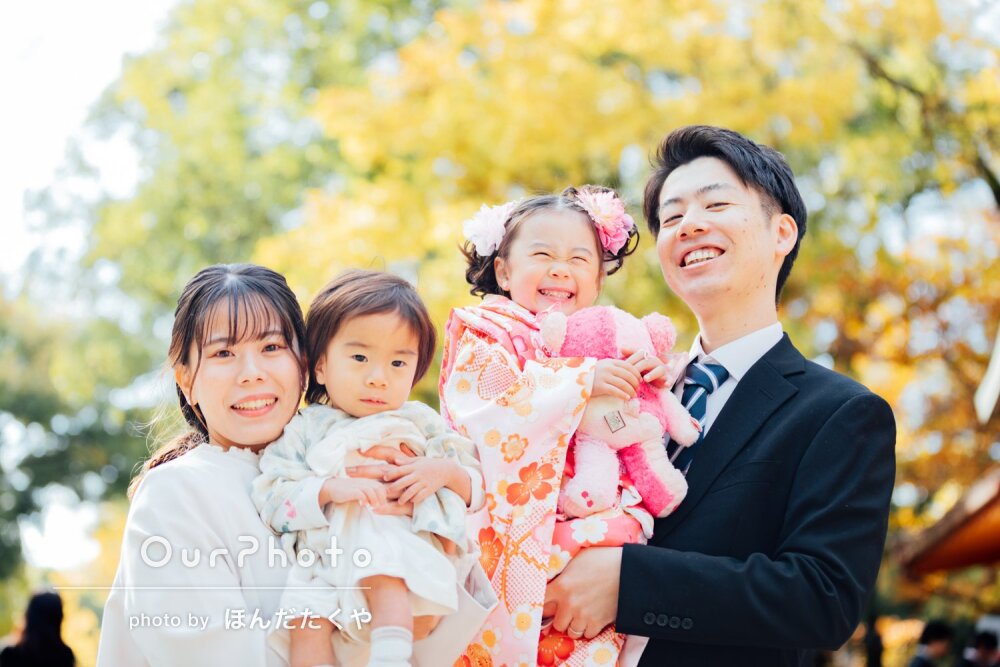 「ふんわりキラキラとした雰囲気」ニコニコ笑顔が可愛い！七五三の撮影