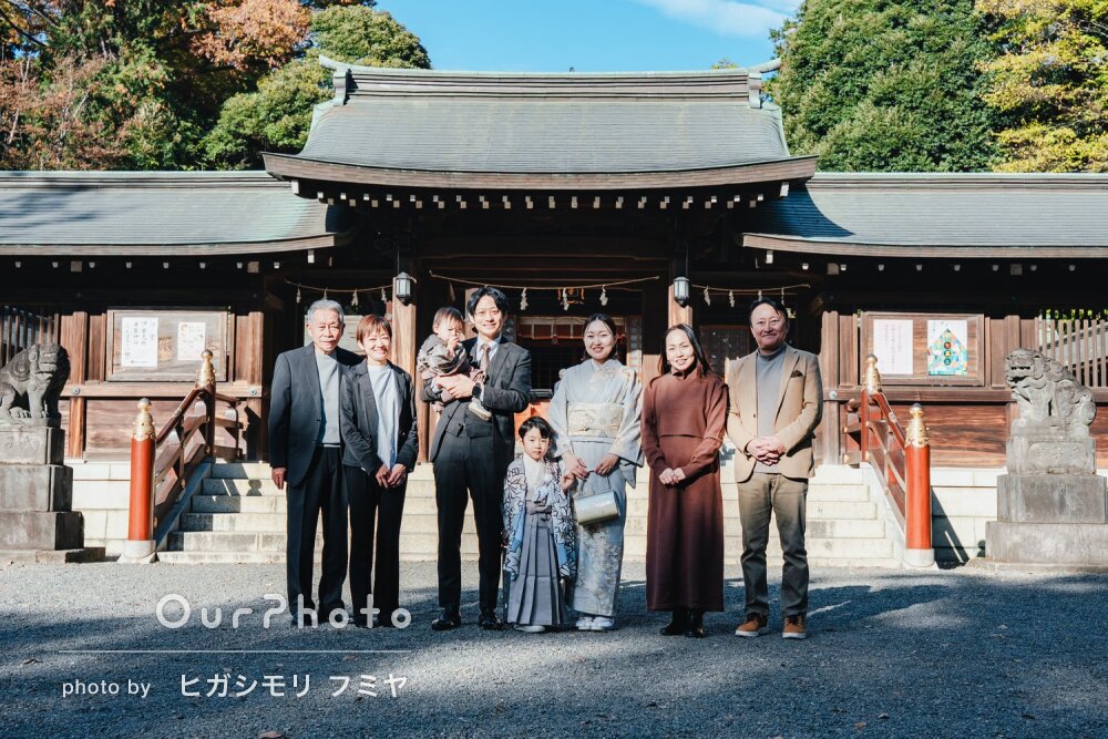 「大変すばらしい写真」目をひく羽織姿がカッコイイ！男の子の七五三撮影