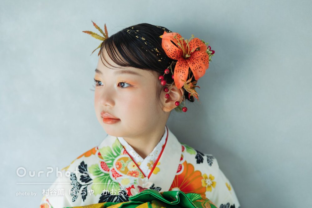「期待以上にきれいな写真」大人っぽいメイクが素敵！和装で七五三の撮影