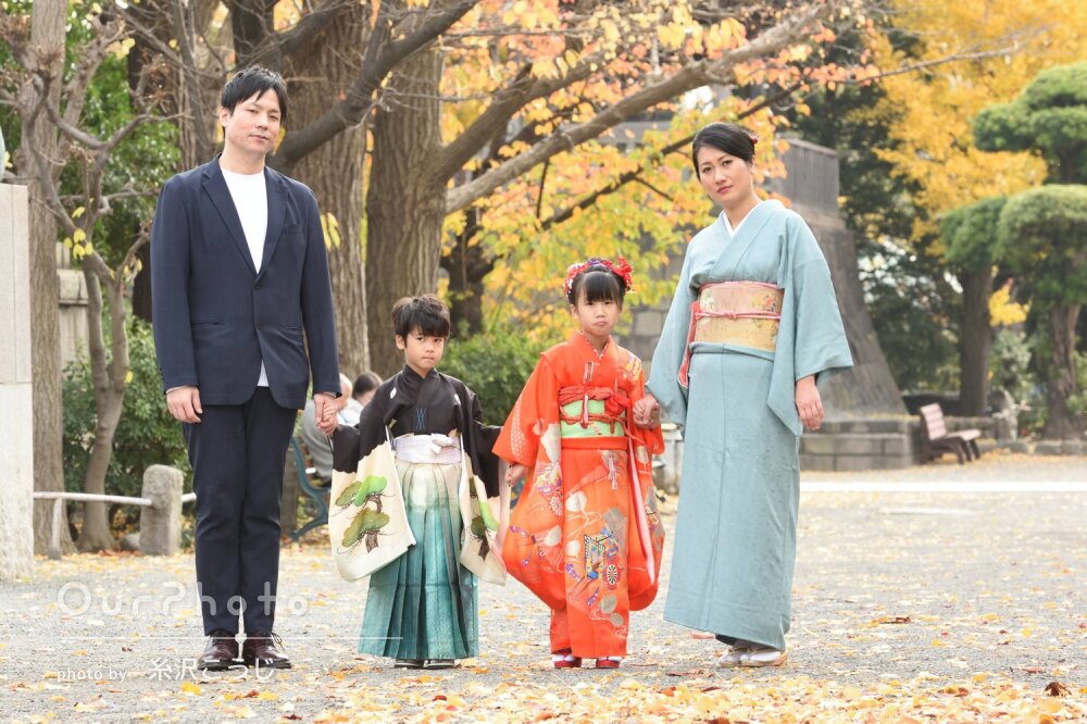 「素敵な思い出が蘇ります」華やかな和装姿が素敵な姉弟の七五三の撮影