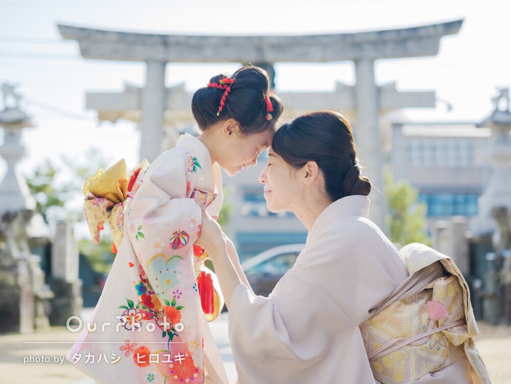 「娘にも優しく接してくださり楽しい時間」美しい日本髪で七五三の撮影