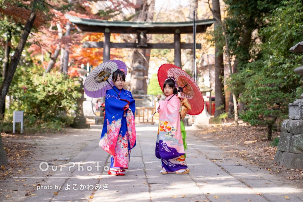 「子供の成長も感じ」艶やかな和装で素敵なハーフ成人式と七五三の撮影