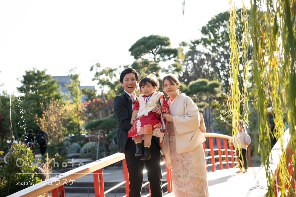 「時間いっぱいまで楽しく撮影」笑顔いっぱいでキュートな七五三の撮影