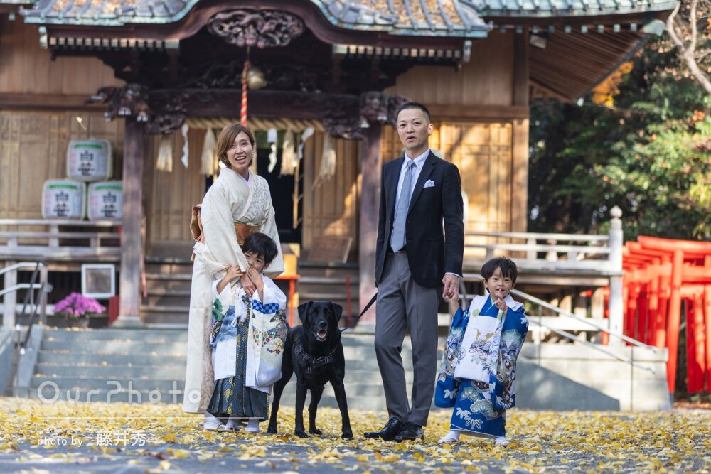 「自然な写真を沢山」元気いっぱい！5歳3歳の兄弟一緒に七五三の撮影
