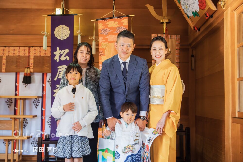 「自然な表情」袴姿でかっこいい！和やかな空気感で七五三の撮影