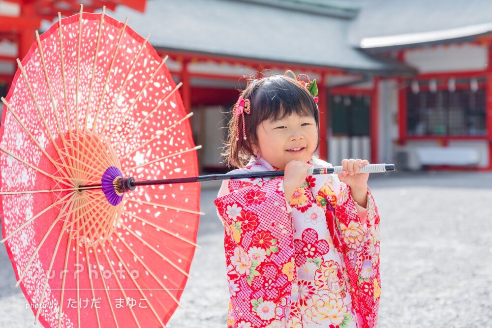 「とっても綺麗で大大大大満足」女の子の笑顔が輝く七五三の撮影