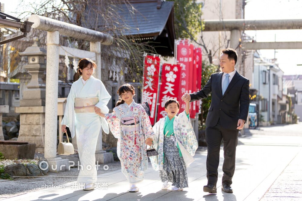 「良い想い出として残せます」笑みがこぼれ和やかな姉弟の七五三の撮影