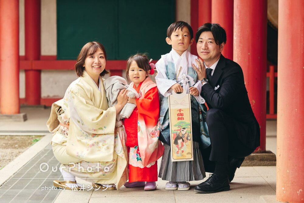 「子ども達の笑顔を沢山引き出して」優しく温かな雰囲気で七五三の撮影
