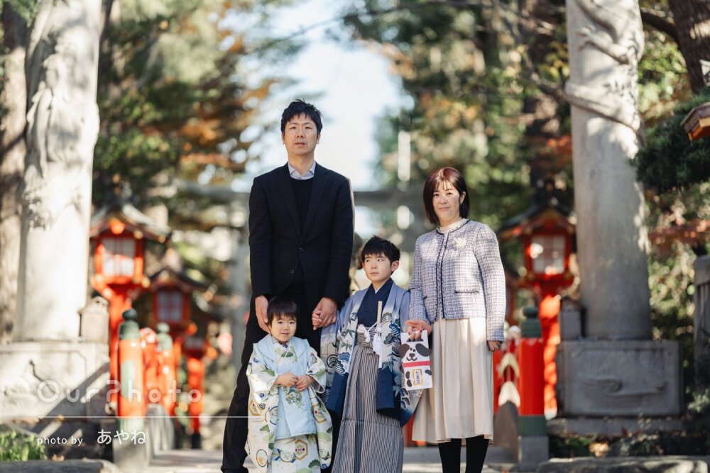 「ペースにあわせて楽しませて撮影」ナチュラルな雰囲気で！七五三の撮影