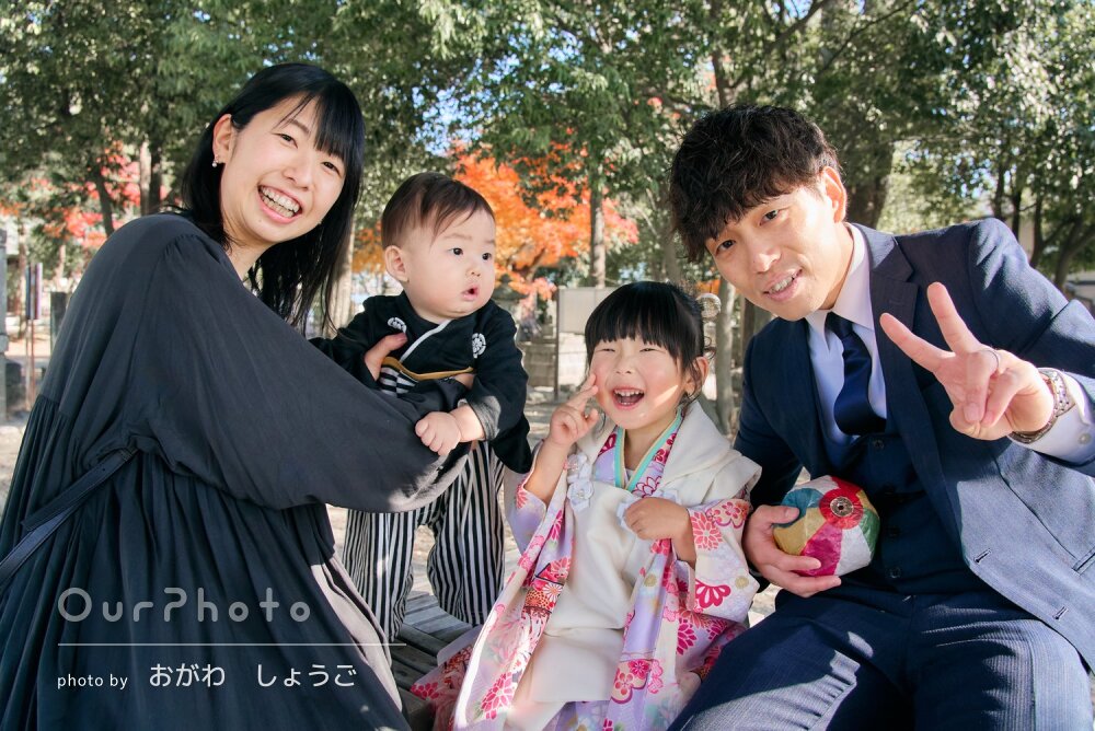 「素敵な写真ばかり」色白で可愛い女の子！紅葉に映える七五三の撮影
