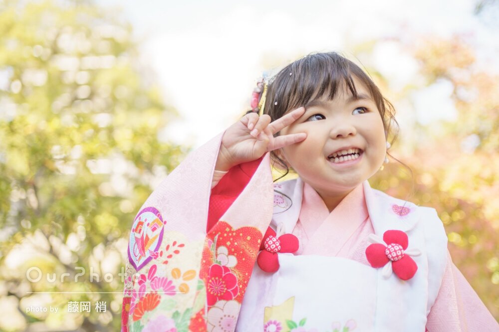 「希望の雰囲気やシーンをバッチリと」可愛い表情が沢山な七五三の撮影