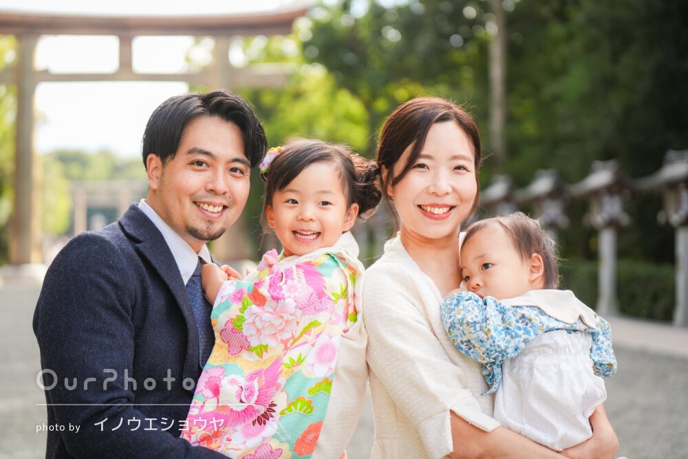 「終始優しく子供に接して素敵な写真を」自然体でカワイイ七五三の撮影