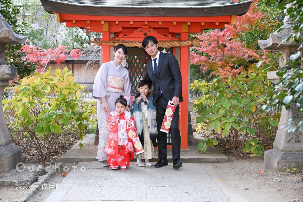 「テンポ良く次々と色んな場所で」兄妹で楽しく節目の七五三の撮影