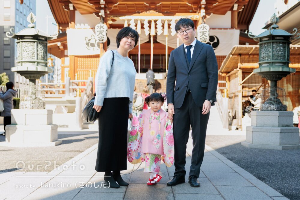 「さまざまな提案をして」可愛いパステルカラーの晴れ着で七五三の撮影