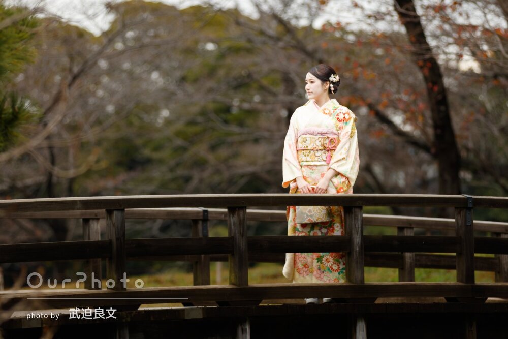 「楽しい撮影」ポーズや目線もバッチリ！凛とした成人式前撮り写真の撮影