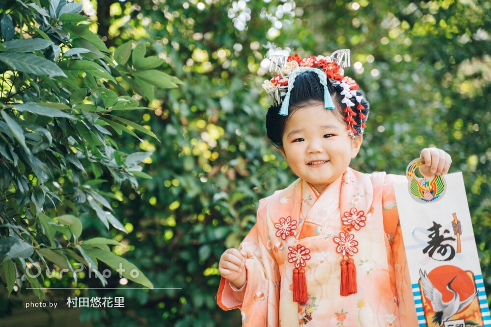 「愛おしい瞬間を切り取った」可愛い表情たくさん！3歳の七五三の撮影