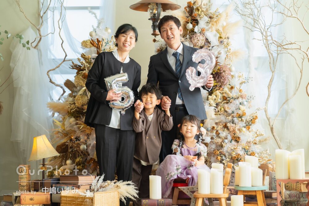 「とても素敵な仕上がり」兄妹で和装と洋装の両方で記念の七五三の撮影