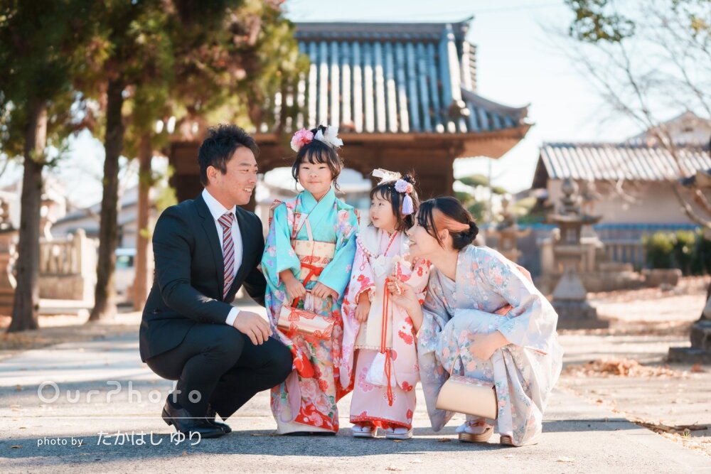 「綺麗な写真をたくさん」姉妹のキュートな笑顔がいっぱいな七五三の撮影