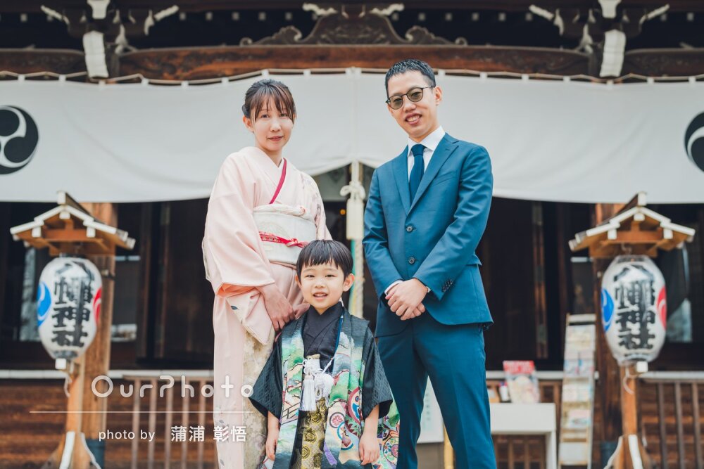 「家族みんなで何度も見返して」袴姿がカッコイイ男の子の七五三の撮影