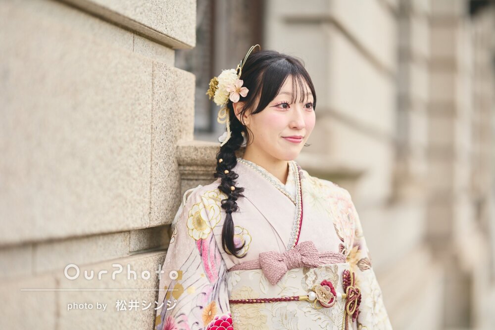 「自然な表情を引き出し」可憐な振袖姿！思い出に残る成人式の前撮り撮影