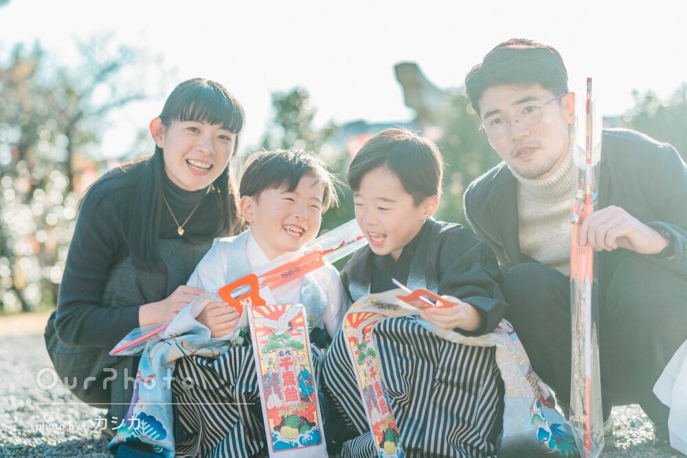 「たくさん優しくお声がけしてくださり」温かな笑顔が溢れる七五三の撮影