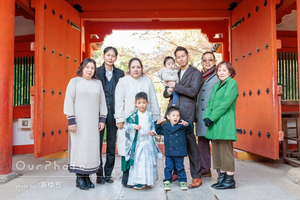 「とても素敵な写真をたくさん」家族揃って！笑顔あふれる七五三の撮影