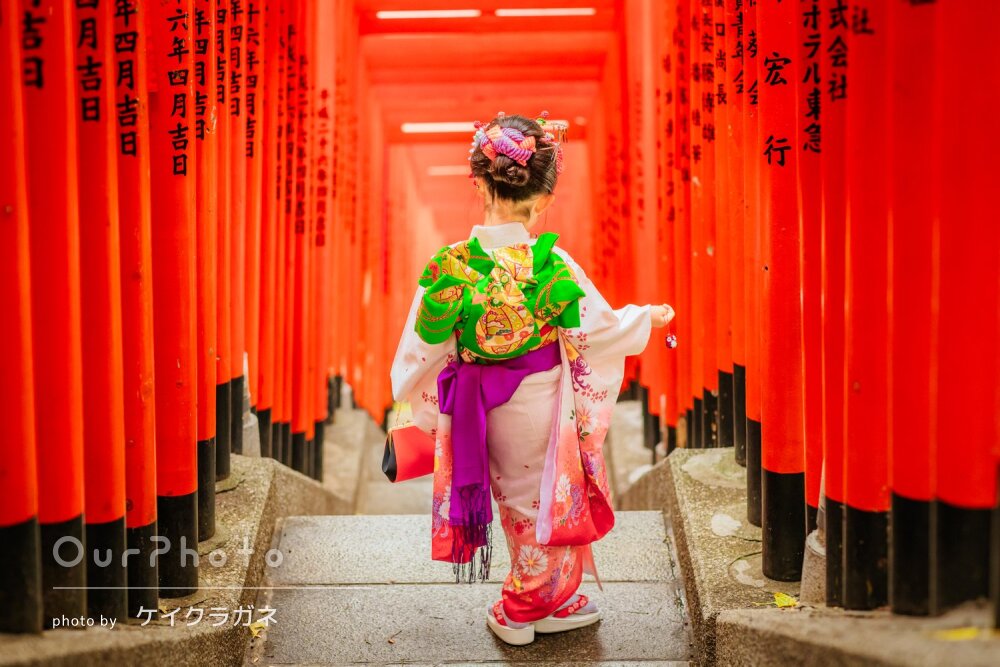 「素敵な写真をたくさん撮っていただき大満足」色鮮やかな七五三の撮影
