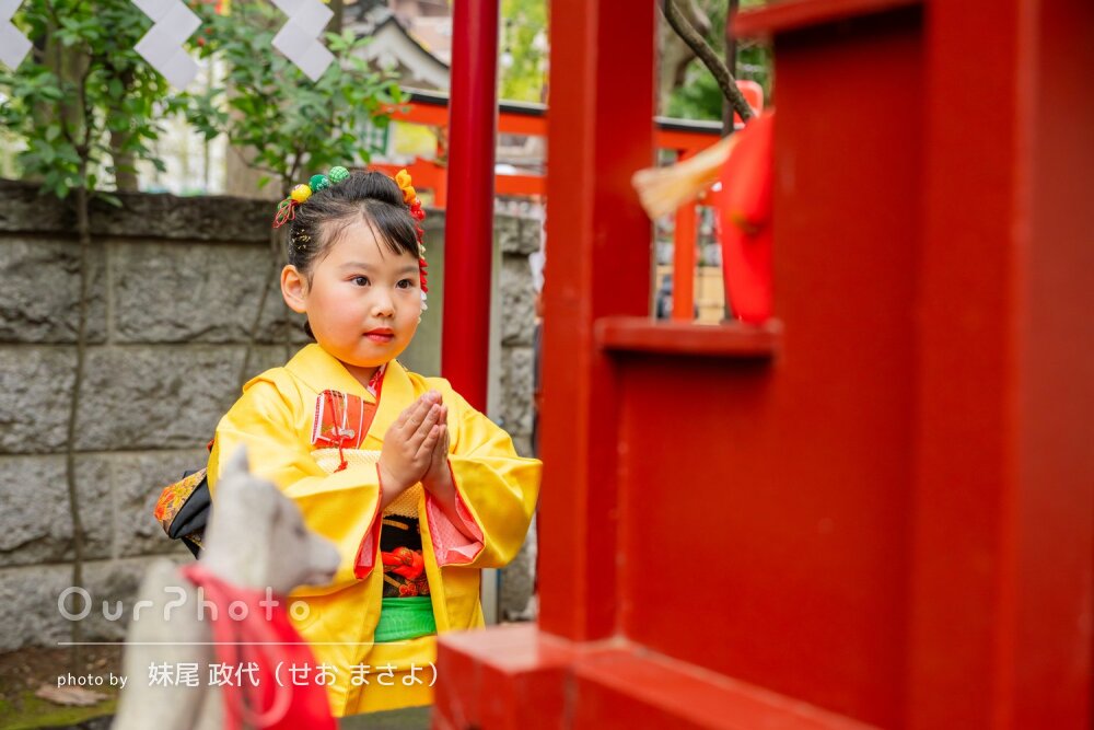 「ステキな写真」リピーター様！凛とした眼差しが素敵な七五三の撮影