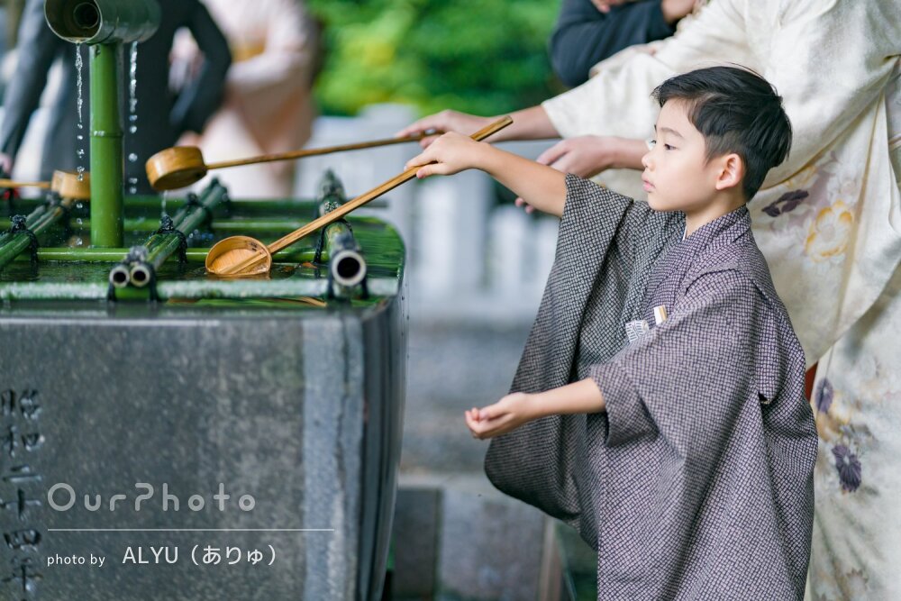 「スタジオで撮るよりも自然な表情」自然体な姿が魅力的な七五三の撮影