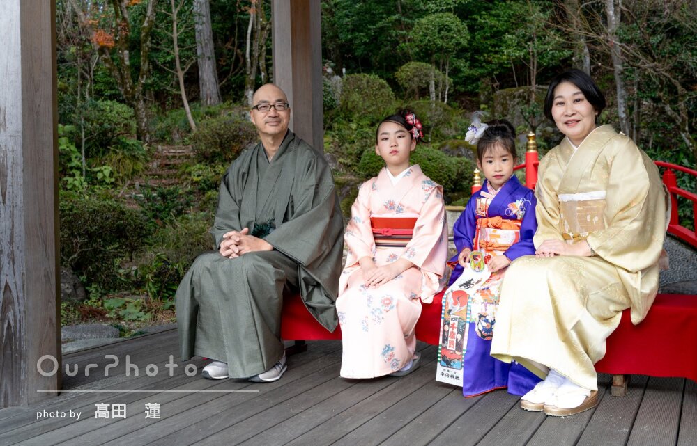 「最高の思い出」ご家族揃って和装姿で華やかに！女の子の七五三の撮影