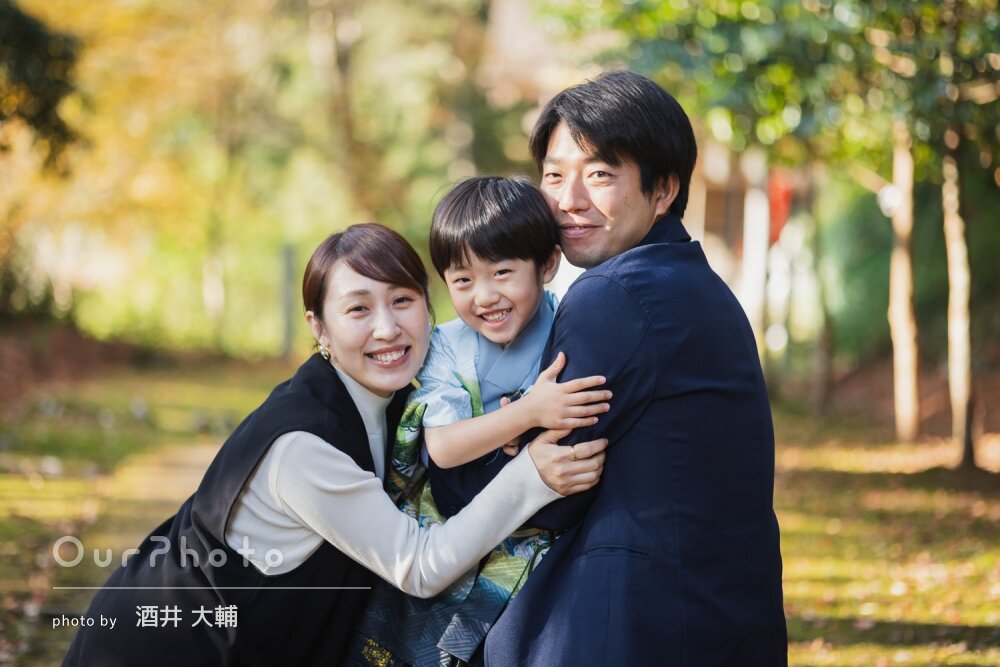 「終始ニコニコの笑顔」楽しそうな様子が伝わる大満足な七五三の撮影