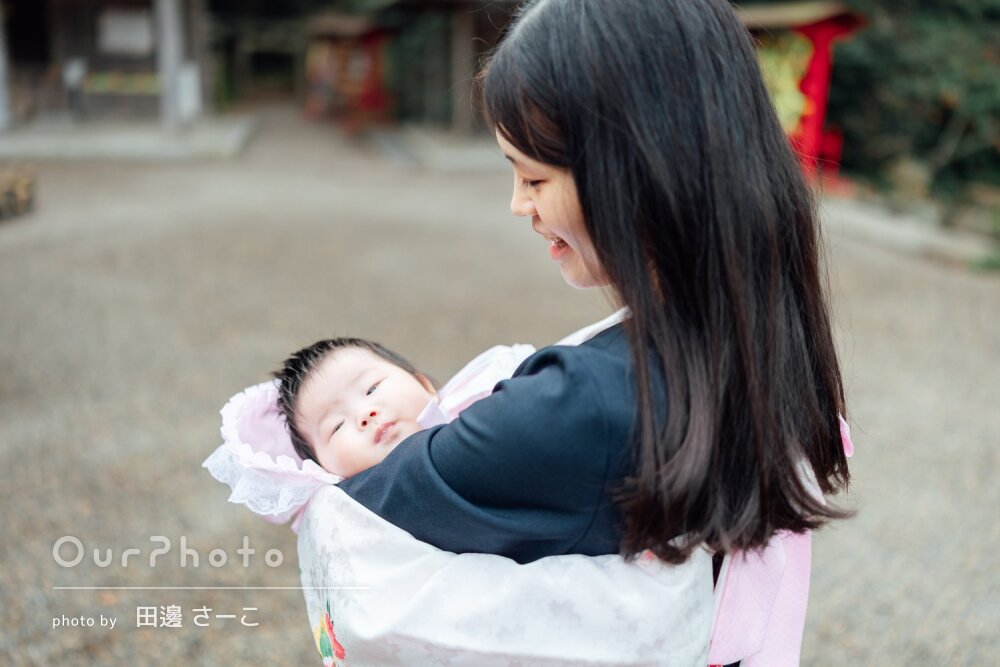「ほっこり温かな雰囲気の素敵なものばかり」神社でお宮参りの撮影