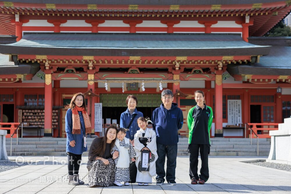 「早々に打ち解けて終始ニコニコ」オシャレな和装！姉妹で七五三の撮影