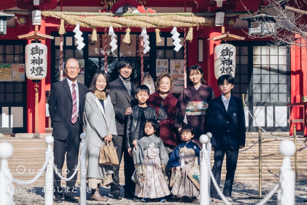 「楽しい時間になりました」袴姿がカッコイイ兄弟そろって七五三の撮影